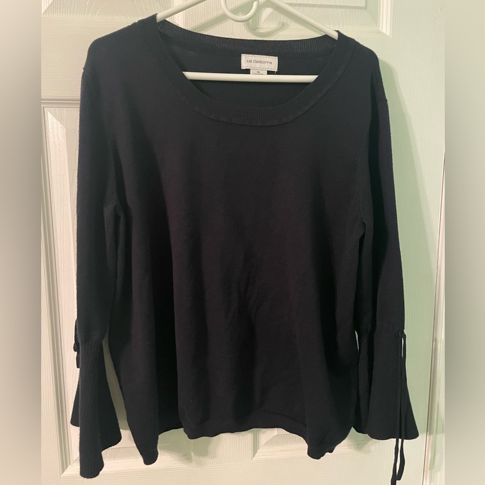 Navy blue crew neck sweater